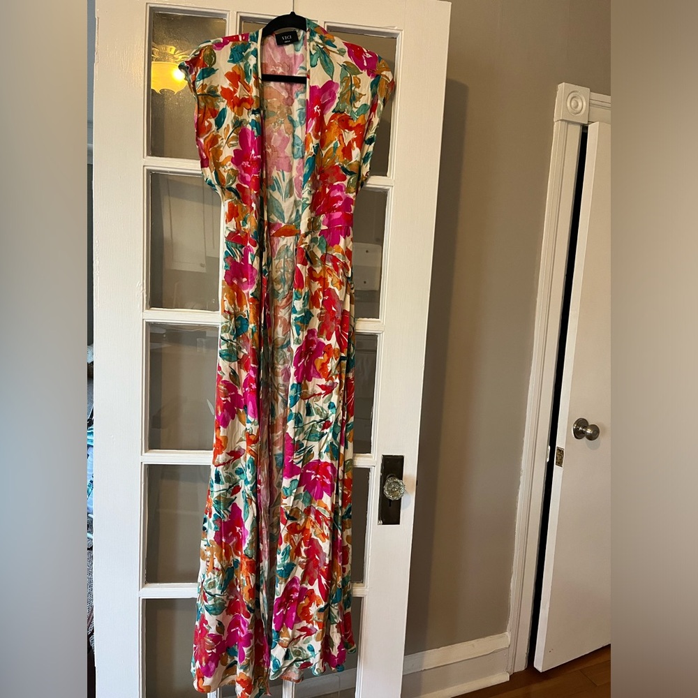 Vici Floral Wrap Maxi Dress